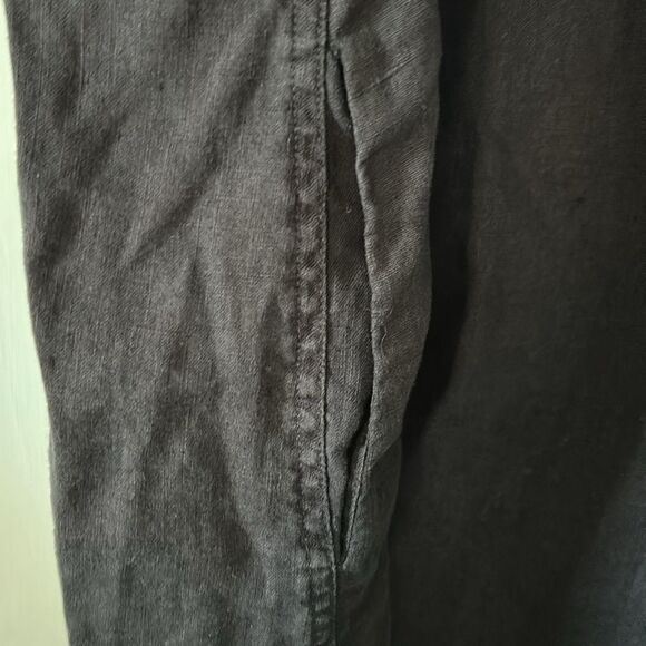 Charcoal Linen hi-low Sleeveless Dress - with pockets - Size M - Picture 4 of 7
